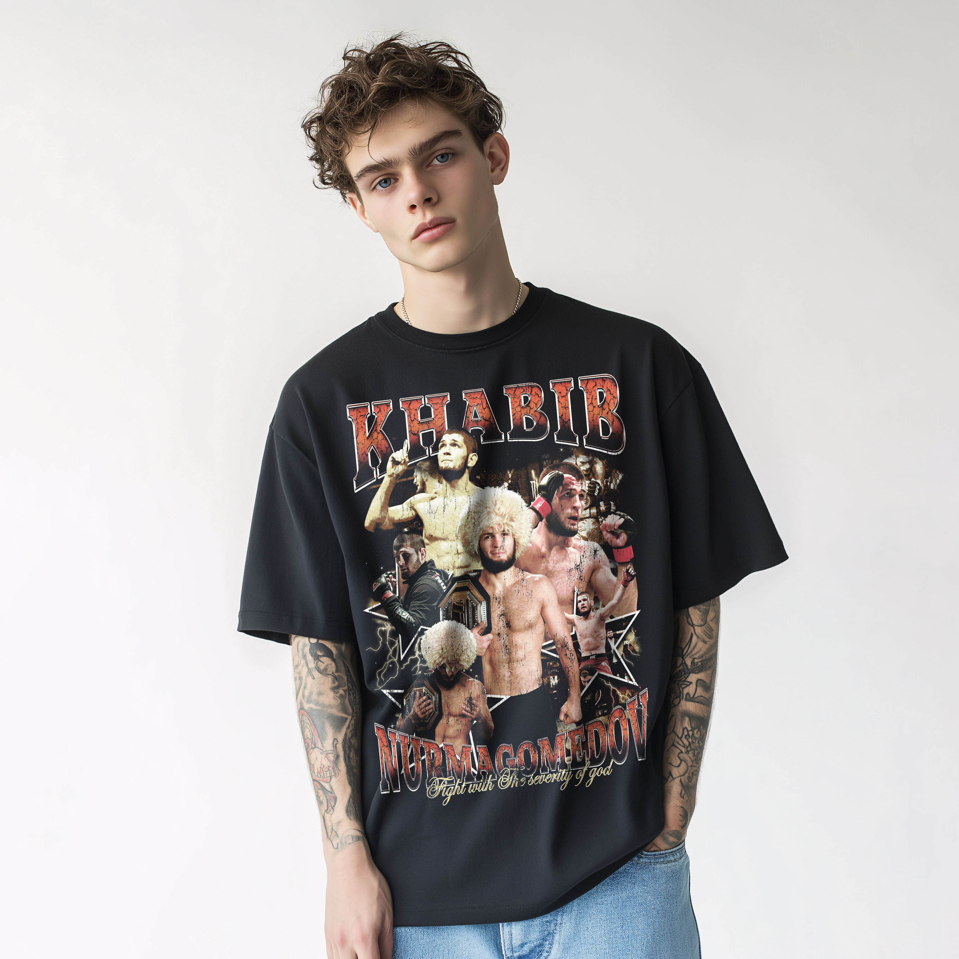Khabib Nurmagomedov Heavyweight T-Shirt